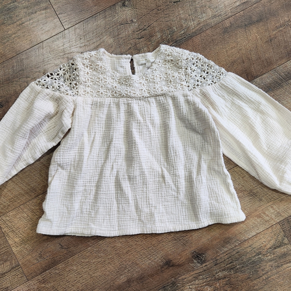 Chelsea & Violet Cream Crochet Top